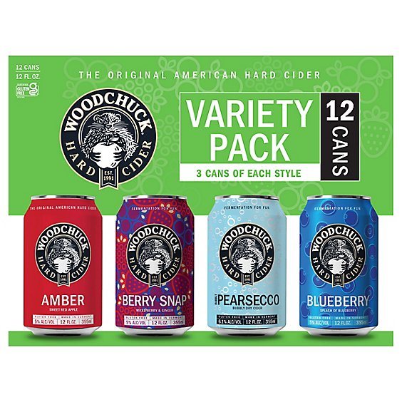 Woodchuck Variety In Cans - 12-12 Fl. Oz.
