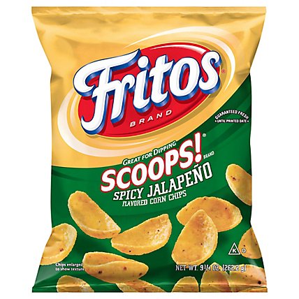 Fritos Scoops! Corn Chips Spicy Jalapeno - 9.25 Oz - Image 3