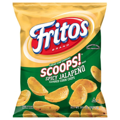 Fritos Scoops! Corn Chips Spicy Jalapeno - 9.25 Oz - Image 2