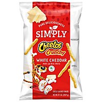 CHEETOS Simply Crunchy Cheese Flavored Snacks White Cheddar - 8.5 Oz - Image 3