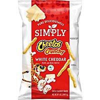 CHEETOS Simply Crunchy Cheese Flavored Snacks White Cheddar - 8.5 Oz - Image 2