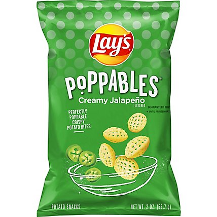 Lays Poppables Potato Snacks Creamy Jalapeno - 2 Oz - Image 2
