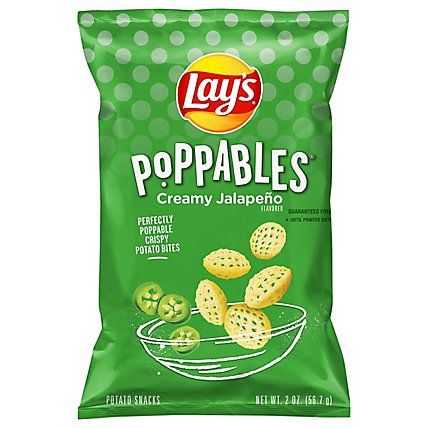 Lays Poppables Potato Snacks Creamy Jalapeno - 2 Oz - Image 1
