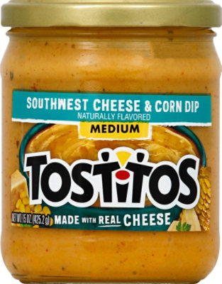 Tostitos Dip Southwest Cheese & Corn Medium Glass Jar - 15 Oz - Image 2