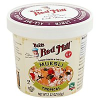 Bobs Red Mill Cereal Muesli Gluten Free Tropical Cup - 2.12 Oz - Image 1