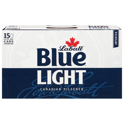 Labatt Blue Beer Canadian Pilsner Light Cans - 15-12 Fl. Oz. - Image 2