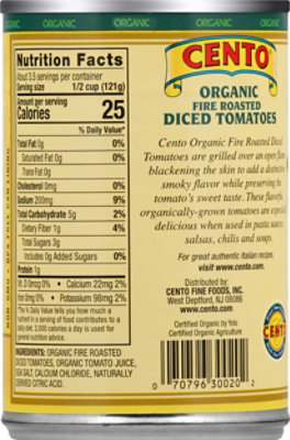 Cento Organic Tomatoes Diced Fire Roasted - 14.5 Oz - Image 4