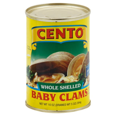 Cento Clams Baby Whole Shelled - 10 Oz - Image 1