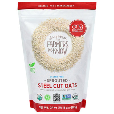 One Degre Oats Steel Cut Sprouted - 24 Oz - Image 2
