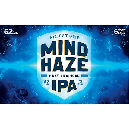 Firestone Walker Mind Haze Hazy Beer IPA Cans - 6-12 Fl. Oz. - Image 4