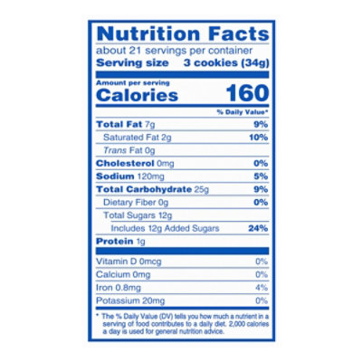 OREO Cookie Sandwich Golden Party Size - 25.5 Oz - Image 4