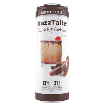 Buzz Tallz Chocolate Tease Can Wine - 4-375 Ml