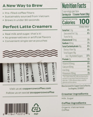 Copper Cow Coffee Coffee Kit Vietnamese Portable Pour Over 5 Count - 9 Oz - Image 6