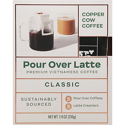 Copper Cow Coffee Coffee Kit Vietnamese Portable Pour Over 5 Count - 9 Oz - Image 2