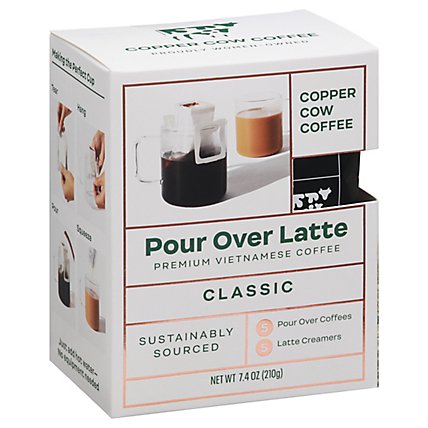 Copper Cow Coffee Coffee Kit Vietnamese Portable Pour Over 5 Count - 9 Oz - Image 1