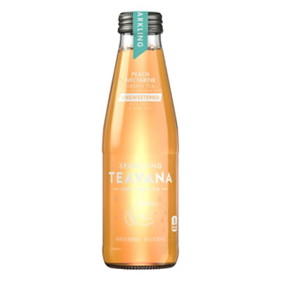 Teavana Beverage Sparkling Teavana Unsweetened Peach Nectarine Green Tea - 14.5 Fl. Oz. - Image 1