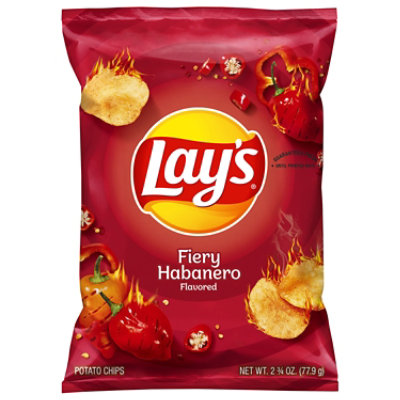 Lays Potato Chips Fiery Habanero - 2.75 Oz - Image 1