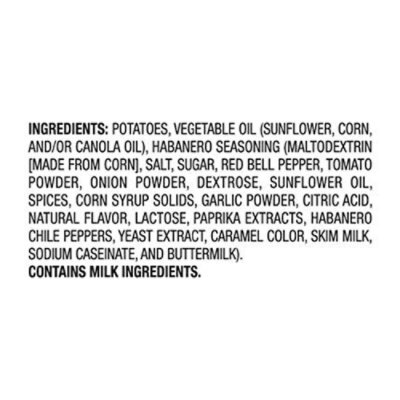 Lays Potato Chips Fiery Habanero - 2.75 Oz - Image 4