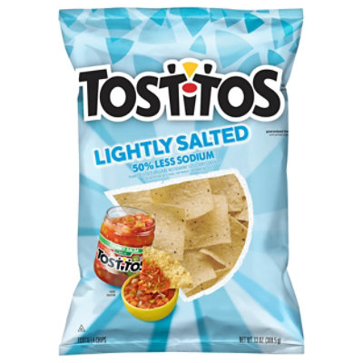 Tostitos Restaurant Style Tortilla Chips Lightly Salted Plastic Bag - 13 Oz