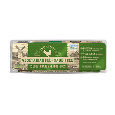 Dutch Farms Vegetarian Brown Eggs - 12 Count - Image 1