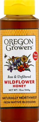 Oregon Growers Honey Raw & Unfiltered Wildflower - 12 Oz - Image 2