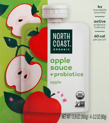 North Coa Apple Sce Pbiotic Pouch - 12.8 Oz - Image 2