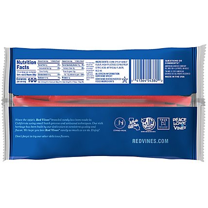Red Vines Red Ropes Candy Snack Sized Licorice Pieces Bag - 14 Oz - Image 2