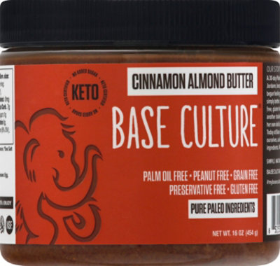 Base Culture Almond Butter Cinnamon - 16 Oz - Image 2
