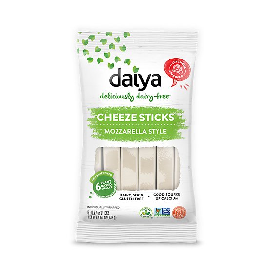 Daiya Dairy Free Mozzarella Style Vegan Cheese Sticks - 4.65 Oz