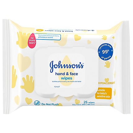 Johnsons Baby Hand And Face Wipes - 25 Count - Image 2