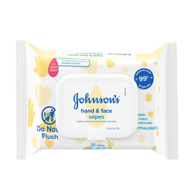 Johnsons Baby Hand And Face Wipes - 25 Count - Image 1