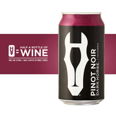 Dark Horse Pinot Noir Red Wine In Can - 375 Ml - Image 5