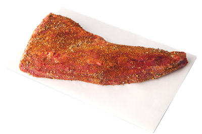  Meat Service Counter Beef Loin Tri Tip Roast Marinated Contains 9% Solution 