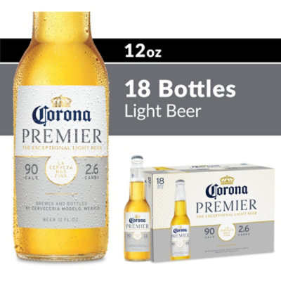 Corona Premier 4.0% ABV Mexican Lager Light Beer Bottle - 18-12 Fl. Oz. - Image 1