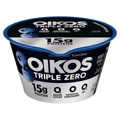 Oikos Triple Zero Blueberry Greek Yogurt - 5.3 Oz - Image 1