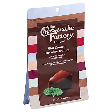 The Cheesecake Factory At Home Truffles Milk Chocolate With Crunchy Mint Pieces - 4.8 Oz - Image 1