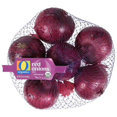 O Organics Organic Red Onions Prepacked Bag - 2 Lb