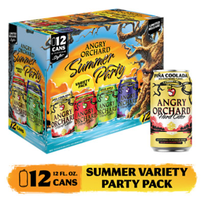 Angry Orchard Spiked Hard Cider Fall Haul Mix Variety Pack Cans - 12-12 Fl Oz.