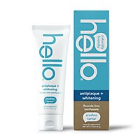 hello Toothpaste Fluoride Free Antiplaque + Whitening Peppermint - 4.7 Fl. Oz. - Image 1