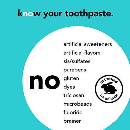 hello Toothpaste Fluoride Free Antiplaque + Whitening Peppermint - 4.7 Fl. Oz. - Image 4