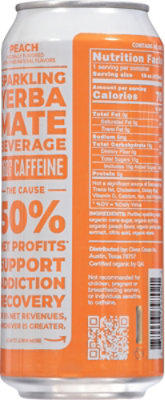 CLEAN Cause Sparkling Yerba Mate Peach - 16 Fl. Oz. - Image 6