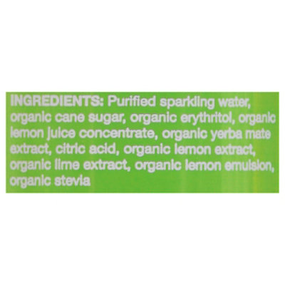 CLEAN Cause Sparkling Yerba Mate Lemon Lime - 16 Fl. Oz. - Image 5