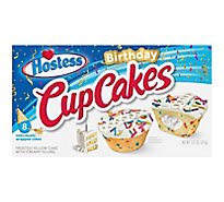 Hostess Birthday Cupcakes Frosted Cupcakes Individually Wrapped 8 Count - 13.1 Oz