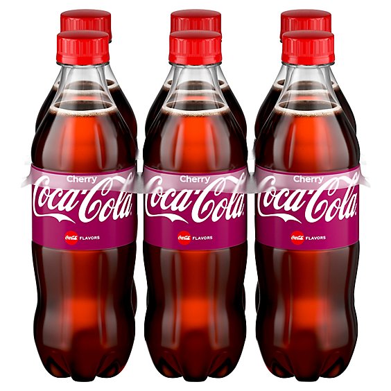 Coca-Cola Soda Pop Flavored Cherry - 6-16.9 Fl. Oz.