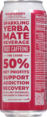 CLEAN Cause Sparkling Yerba Mate Raspberry - 16 Fl. Oz. - Image 6