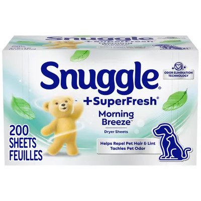 Snuggle SuperFresh Original Fabric Softener Dryer Sheets - 200 Count - Image 1