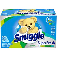 Snuggle SuperFresh Original Fabric Softener Dryer Sheets - 200 Count - Image 1