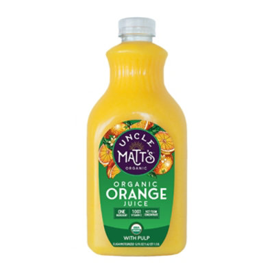 Uncle Mat Juice Orange W Pulp - 52 Oz