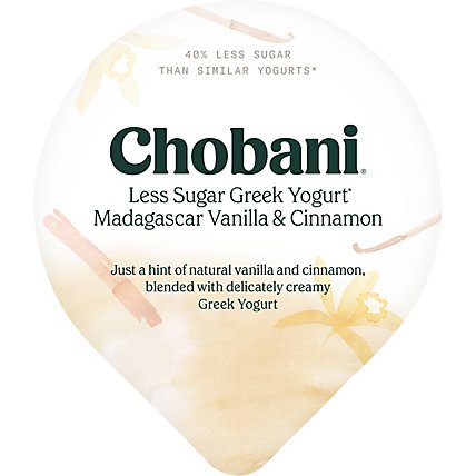Chobani Yogurt Greek Less Sugar Madagascar Vanilla & Cinnamon - 24 Oz - Image 3