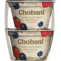 Chobani Yogurt Greek Low Fat Vanilla On The Bottom Mixed Berry - 4-5.3 Oz - Image 3